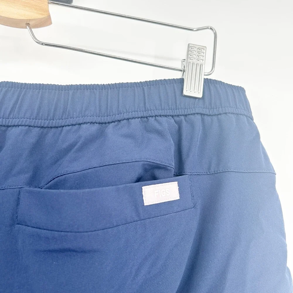 FIGS Mens Navy Blue Tansen Jogger Scrub Pants Technical Collection Size XL Short